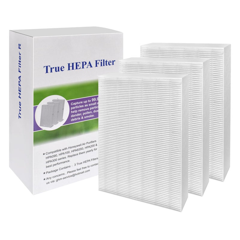 FilledwithLove R True Hepa Filters Compatible Honeywell HPA300, HPA200, HPA100, HPA090, HRF-R3, HRF-R2 & HRF-R1(3 Packs) by FilledwithLove - Image 2